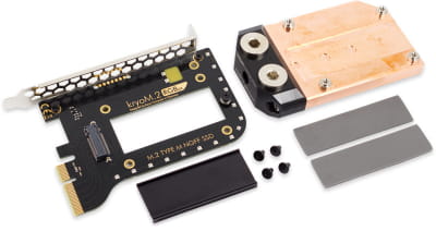 WAH AquacomputerkryoM.2 RGBpx PCIe 5.0/4.0/3.0 x4 Adapter für M.2 PCIe SSD, M-Key mit Wasserkühler