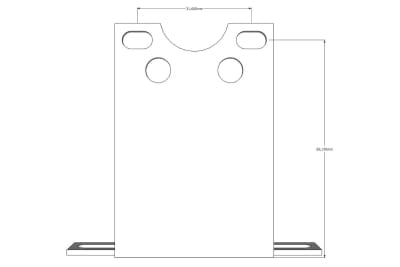 PUZ Alphacool Standfuß für Eisdecke/Eisbecher Serie - schwarz