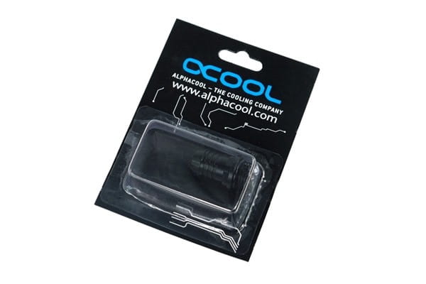 ANT Alphacool HF 13mm (1/2") Schlauchanschluss G1/4 mit O-Ring "FatBoy" - Deep Black