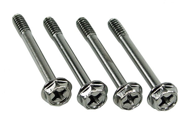 Phobya Schraube UNC 6-32 x 30 Kreuz (4xStück) - black nickel