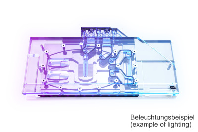 WAK B-Ware Alphacool Eisblock Aurora Acryl GPX-N RTX 3090/3080 Suprim X mit Backplate PHT EOL