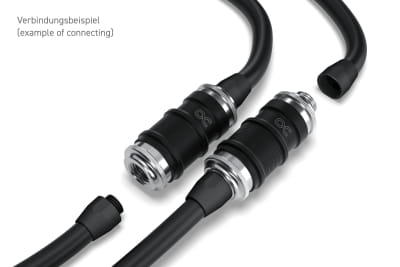 ANK Alphacool ES Schnellverschluss BLH1A PushIn Set IG-IG mit Schottverschraubung