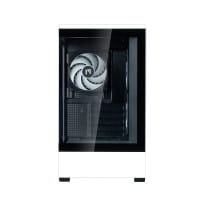 GHE Zalman P30 micro-ATX Gehäuse Tempered Glass Panoramic View - Schwarz/White