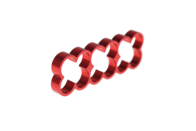 KAB Alphacool Eiskamm Alu X12 - 4mm red - 4 Stück PHT EOL