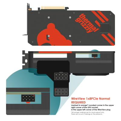 ZK Thermal Grizzly WireView GPU 1x8Pin PCIe, Normal