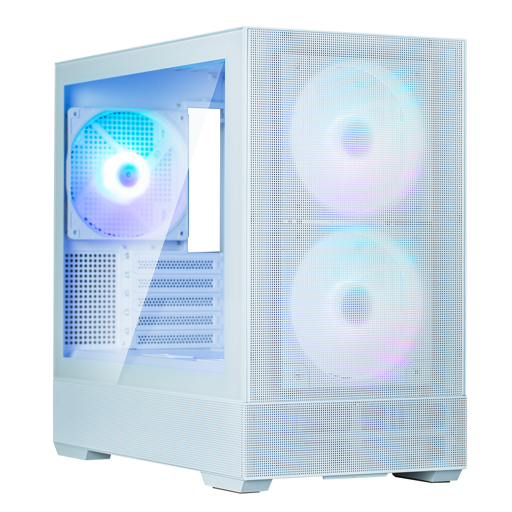 Zalman P30 Air micro-ATX Gehäuse Tempered Glass side mesh front - Weiß
