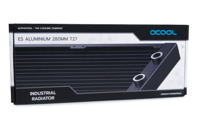 RAD Alphacool ES Aluminium 280 mm T27 - (For Industry only)