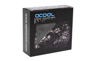 ANS Alphacool HF Anschraubtülle TPV Metall - 12,7/7,6mm Gerade - Black - 6er Kit