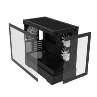 GHE Zalman P30 V2 micro-ATX Gehäuse Tempered Glass Panoramic View - Schwarz