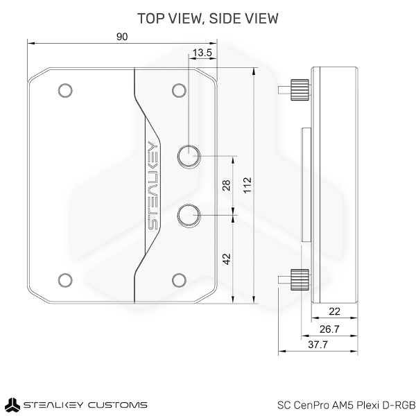 WAC Stealkey CenPro AM5 Acryl D-ARGB