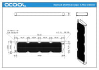 RAD Alphacool NexXxoS ST30 Full Copper X-Flow 480mm Radiator