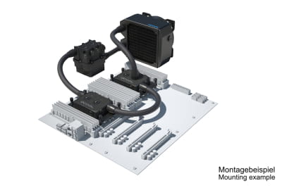 SVK Alphacool ES Pro 3U - 1 x 120 UT / 2x XPX Pro 1U / Reservoir 2U - DDC310