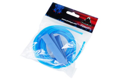 MKA Phobya Simple Sleeve Kit 6mm (1/4") UV-Blau 2m incl. Heatshrink 30cm EOL