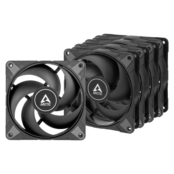 L12 Arctic P12 Max (5-Pack) Black High-Speed PWM-Lüfter