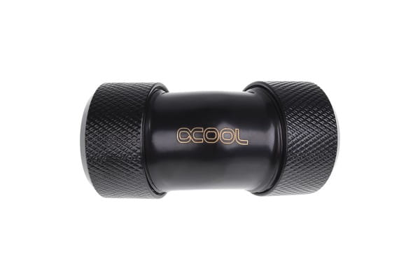 ANS Alphacool Eiszapfen 16mm HardTube Anschraubtülle 45° L-Verbinder - Deep Black PHT EOL
