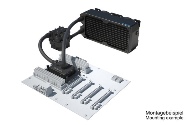 SVK Alphacool ES Pro 4U - 2 x 120 UT / XPX Pro 1U / Reservoir 2U - DDC310