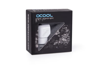 ANF Alphacool Eiszapfen L-Verbinder drehbar G1/4 AG auf G1/4 IG - White