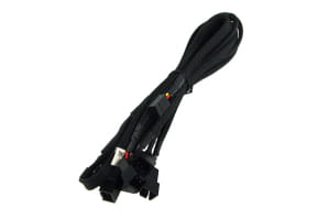 LK Phobya Y-Kabel 3Pin Molex auf 6x 3Pin Molex -  Schwarz 60cm EOL