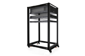 GHE Alphacool ES 19" Open Frame Serverrack 25HE Verstellbare Tiefe