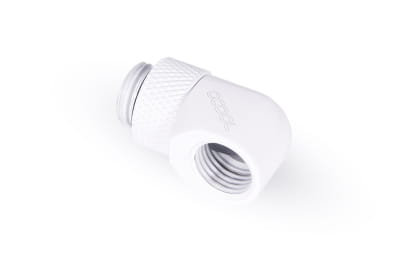 ANF Alphacool Eiszapfen L-Verbinder drehbar G1/4 AG auf G1/4 IG - White