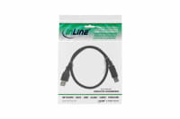KAB InLine® USB 3.0 Kabel Typ A an Typ B (St/St) schwarz 100cm
