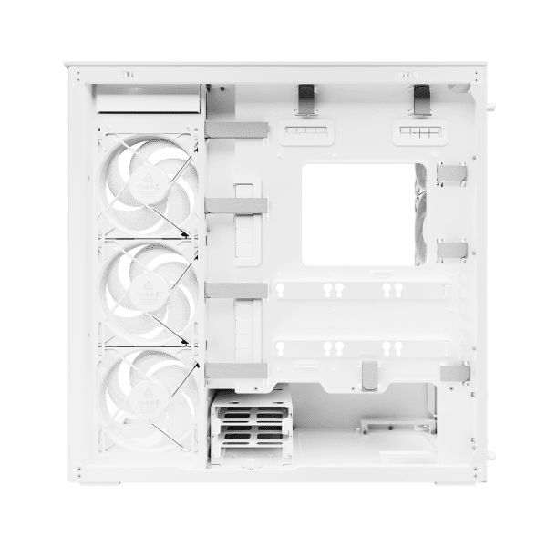 GHE Arctic Xtender VG (White) Premium E-ATX PC-Gehäuse mit vertikaler GPU-Montage