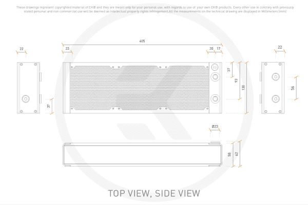 RAD EK Water Blocks EK-Quantum Surface X360M - Black