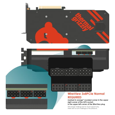 ZK Thermal Grizzly WireView GPU 3x8Pin PCIe, Normal