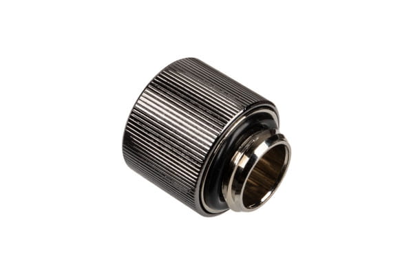 ANS EK Water Blocks EK-STC Classic Anschluss gerade G1/4 Zoll AG auf 13/10mm, nickel schwarz EOL