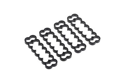KAB Alphacool Eiskamm Alu X14 - 4mm black - 4 Stück PHT EOL