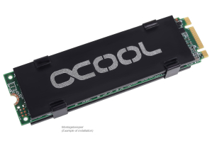 WAH Alphacool HDX - M.2 SSD M01 - 80mm - Schwarz