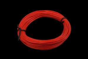 KAB Kupferlitze isoliert 1x0,14mm² rot 10m (1000cm)