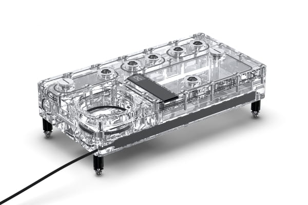 AGB Alphacool Core Distro Plate 240 Links D5/DDC V.2 mit D5 Apex Pumpe