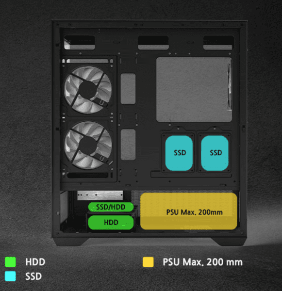GHE Zalman CHRONIX - Schwarz