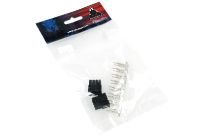 ZK Phobya VGA Power Connector 8Pin Stecker inkl. 8 Pins - 2 Stück Black