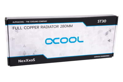 RAD Alphacool NexXxoS ST30 Full Copper 280mm Radiator V.2 - White Special Edition PHT EOL