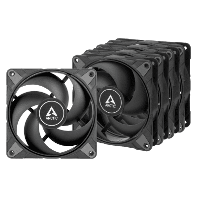 L12 Arctic P12 Max (5-Pack) Black High-Speed PWM-Lüfter