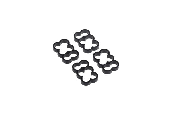 KAB Alphacool Eiskamm Alu X6 - 4mm black - 4 Stück PHT EOL