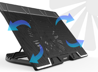 Zalman ZM-NS3000 - High Performance Laptop Cooling Stand - Schwarz