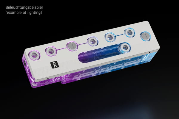 AGB Alphacool Apex Distro Plate North XL D5/DDC White