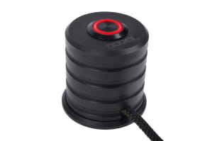 SEN Alphacool Powerbutton mit Taster 19mm rot beleuchtet - Deep Black