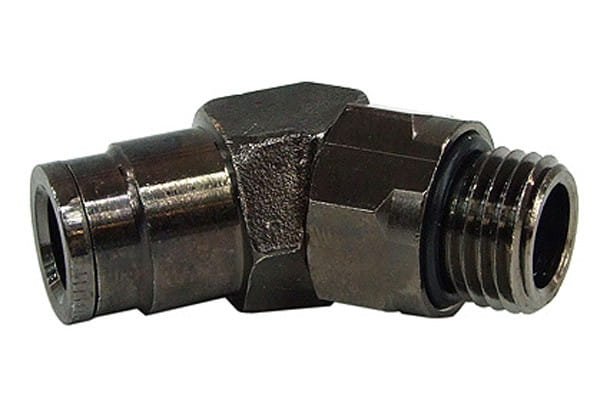 ANP 8mm G1/4 Steckanschluss 45° drehbar- komplett black nickel EOL