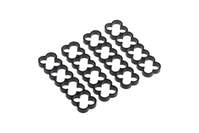 KAB Alphacool Eiskamm Alu X16 - 4mm black - 4 Stück PHT EOL