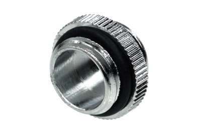 ANF Alphacool HF Doppelnippel G1/4 AG auf G1/4 AG mit O-Ring - Chrome PHT EOL