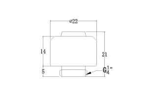 ANS Bykski B-FT3-TK-V2-BK 16/10mm Anschraubtülle - Black