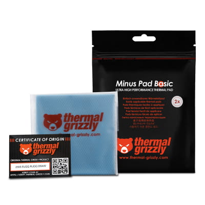 WÄM Thermal Grizzly Minus Pad Basic - 100x100x1,5 mm, Wärmeleitpads (2er Pack)