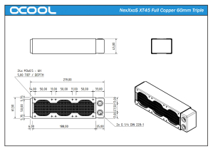 RAD Alphacool NexXxoS XT45 Full Copper 60mm Triple Radiator