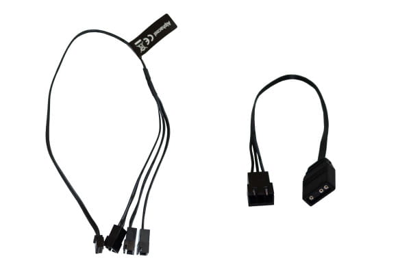 KAB Alphacool Digital RGB LED Y-Kabel 3-fach mit JST Stecker - Schwarz 30cm