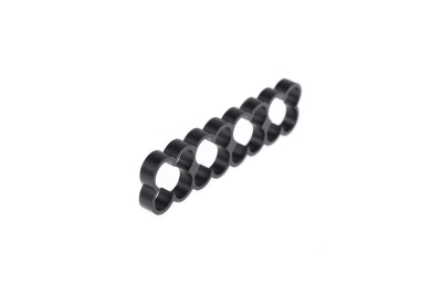 KAB Alphacool Eiskamm Alu X16 - 4mm black - 4 Stück PHT EOL