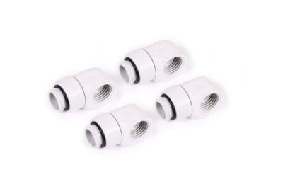 ANF Alphacool Eiszapfen L-Verbinder drehbar G1/4 AG auf G1/4 IG - 4pcs Set White